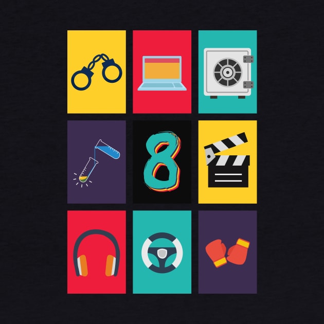 Sense8 Flat Icons by byebyesally